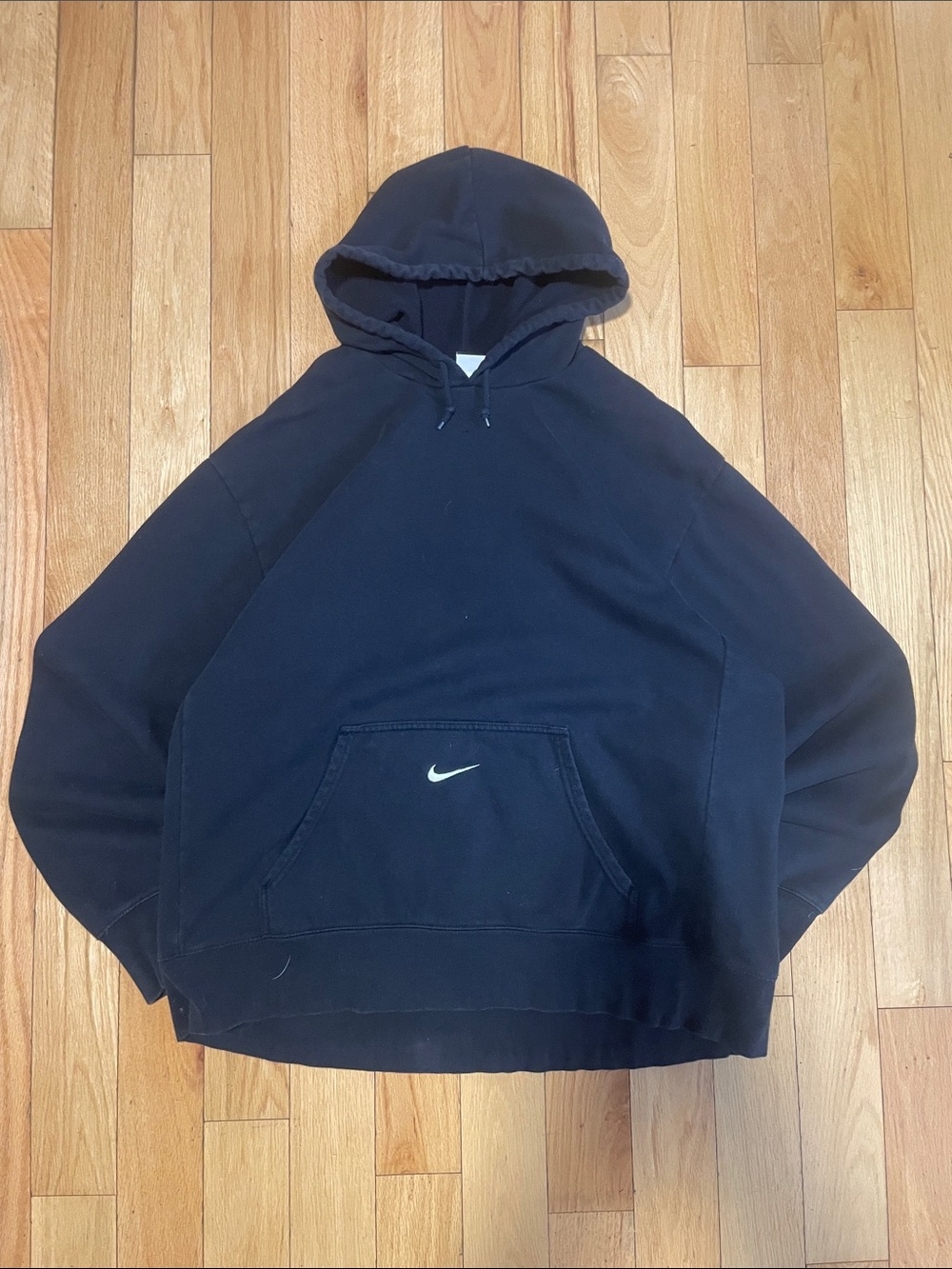 Nike Navy Hooded Sweatshirt with White Swoosh